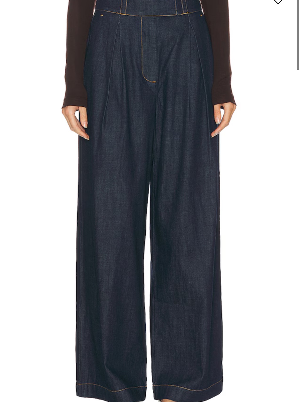 Jenni Kayne Newport Beach Florida Outer Dark Wide Leg Jeans 4 Nwt
